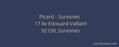 Picard - Suresnes