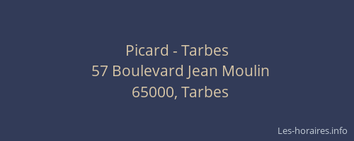 Picard - Tarbes