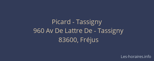 Picard - Tassigny