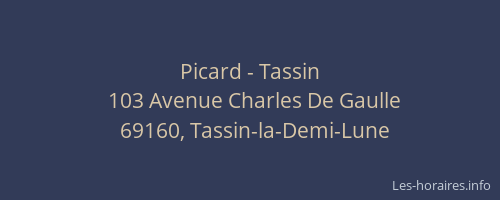Picard - Tassin