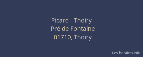 Picard - Thoiry