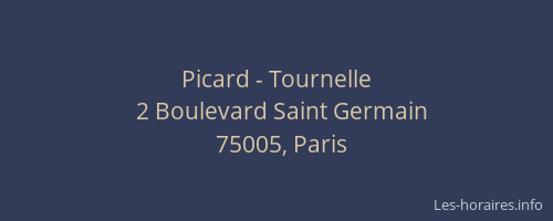 Picard - Tournelle
