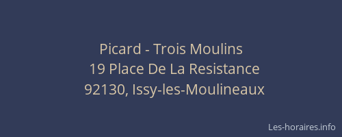 Picard - Trois Moulins