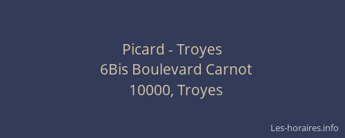 Picard - Troyes