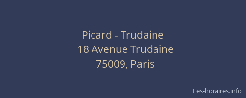 Picard - Trudaine