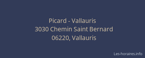 Picard - Vallauris