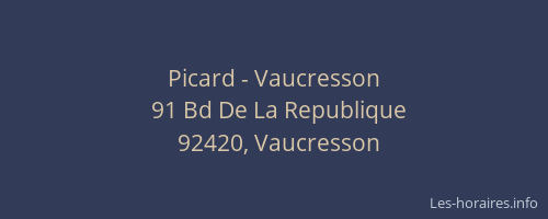 Picard - Vaucresson