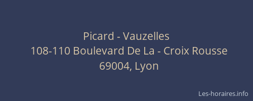Picard - Vauzelles
