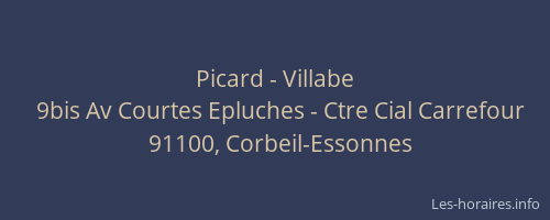 Picard - Villabe