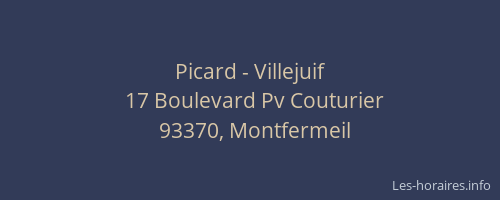 Picard - Villejuif