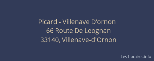 Picard - Villenave D'ornon