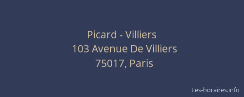Picard - Villiers
