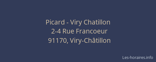 Picard - Viry Chatillon