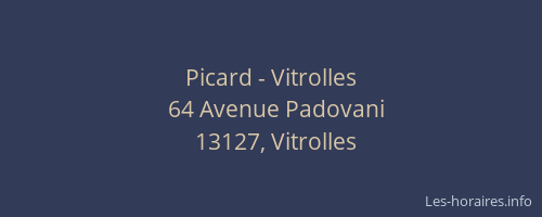 Picard - Vitrolles