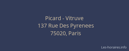 Picard - Vitruve