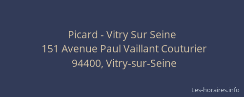Picard - Vitry Sur Seine