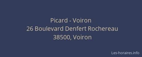 Picard - Voiron