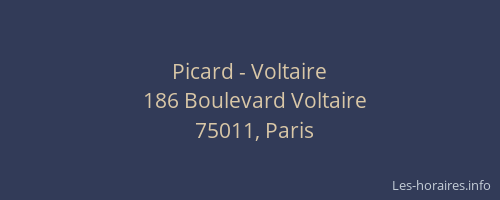 Picard - Voltaire