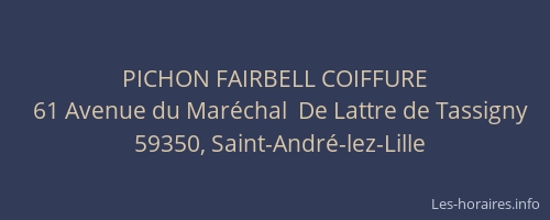 PICHON FAIRBELL COIFFURE
