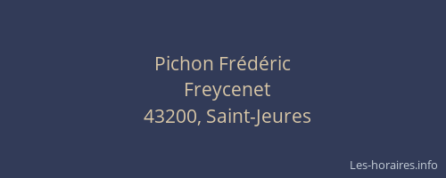 Pichon Fr&eacute;d&eacute;ric