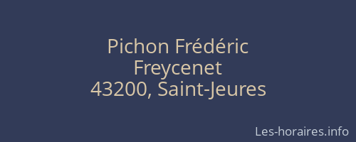 Pichon Frédéric