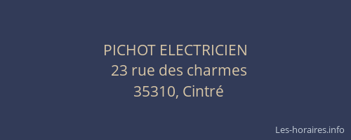 PICHOT ELECTRICIEN
