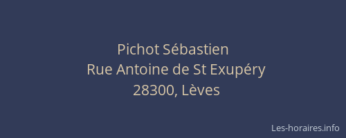 Pichot S&eacute;bastien
