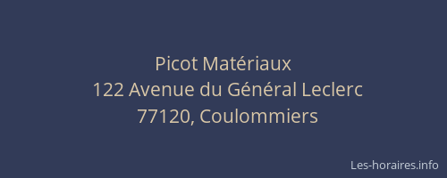 Picot Matériaux