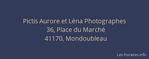 Pictis Aurore et L&eacute;na Photographes