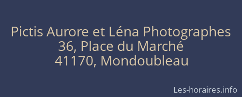 Pictis Aurore et Léna Photographes