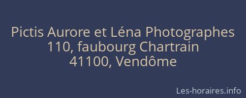 Pictis Aurore et Léna Photographes