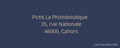Pictis La Photoboutique