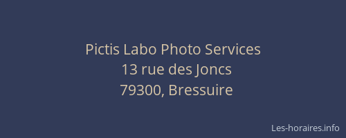 Pictis Labo Photo Services