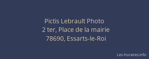 Pictis Lebrault Photo