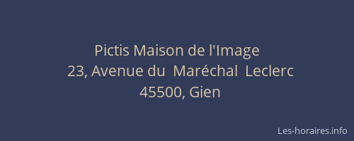 Pictis Maison de l'Image