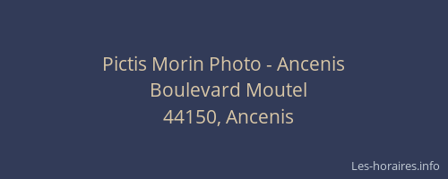 Pictis Morin Photo - Ancenis