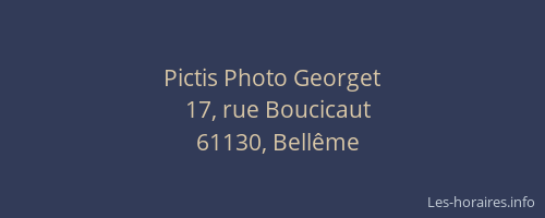 Pictis Photo Georget