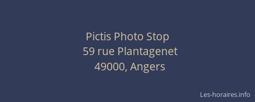 Pictis Photo Stop