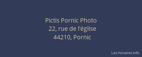 Pictis Pornic Photo