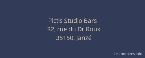 Pictis Studio Bars