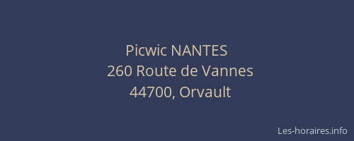 Picwic NANTES
