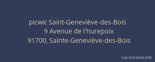 picwic Saint-Geneviève-des-Bois