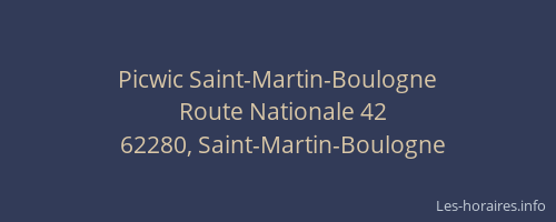 Picwic Saint-Martin-Boulogne