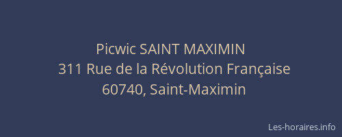 Picwic SAINT MAXIMIN