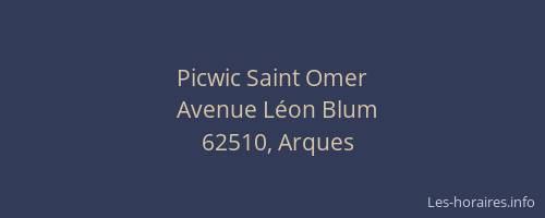 Picwic Saint Omer