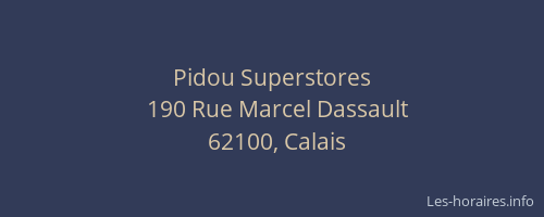 Pidou Superstores