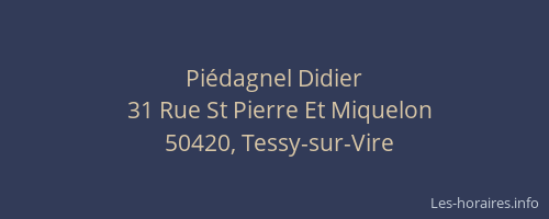 Pi&eacute;dagnel Didier