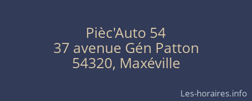 Pièc'Auto 54