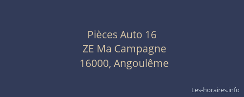 Pièces Auto 16