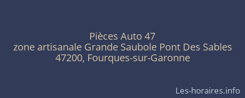 Pièces Auto 47
